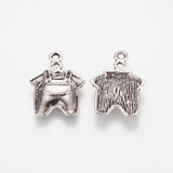 5 pcs, 21x16x3mm, Tibetan Style Alloy Family Charms, Baby jumper clothes, Lead Free & Nickel Free in Antique Silver
