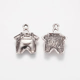 5 pcs, 21x16x3mm, Tibetan Style Alloy Family Charms, Baby jumper clothes, Lead Free & Nickel Free in Antique Silver