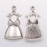 5 pcs, 34x17x4mm, Tibetan Style Alloy Family Charms, pregnant / mummy, Lead Free & Nickel Free in Antique Silver