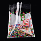 1pack (20pcs/pack), ~13cm x 9.9cm, Rectangle OPP Cellophane Bags, Christmas Theme - Choose your preference