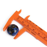1pc, Plastic Vernier Caliper, OrangeRed 10.5x4.4x0.5cm