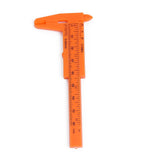 1pc, Plastic Vernier Caliper, OrangeRed 10.5x4.4x0.5cm