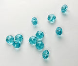 2/5/10 pcs, 8mm, Genuine Swarovski® 5040 Briolette Bead in Light Torquise