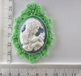 1 pc, Vintage Resin Frame fit for 30x40mm Cabochon