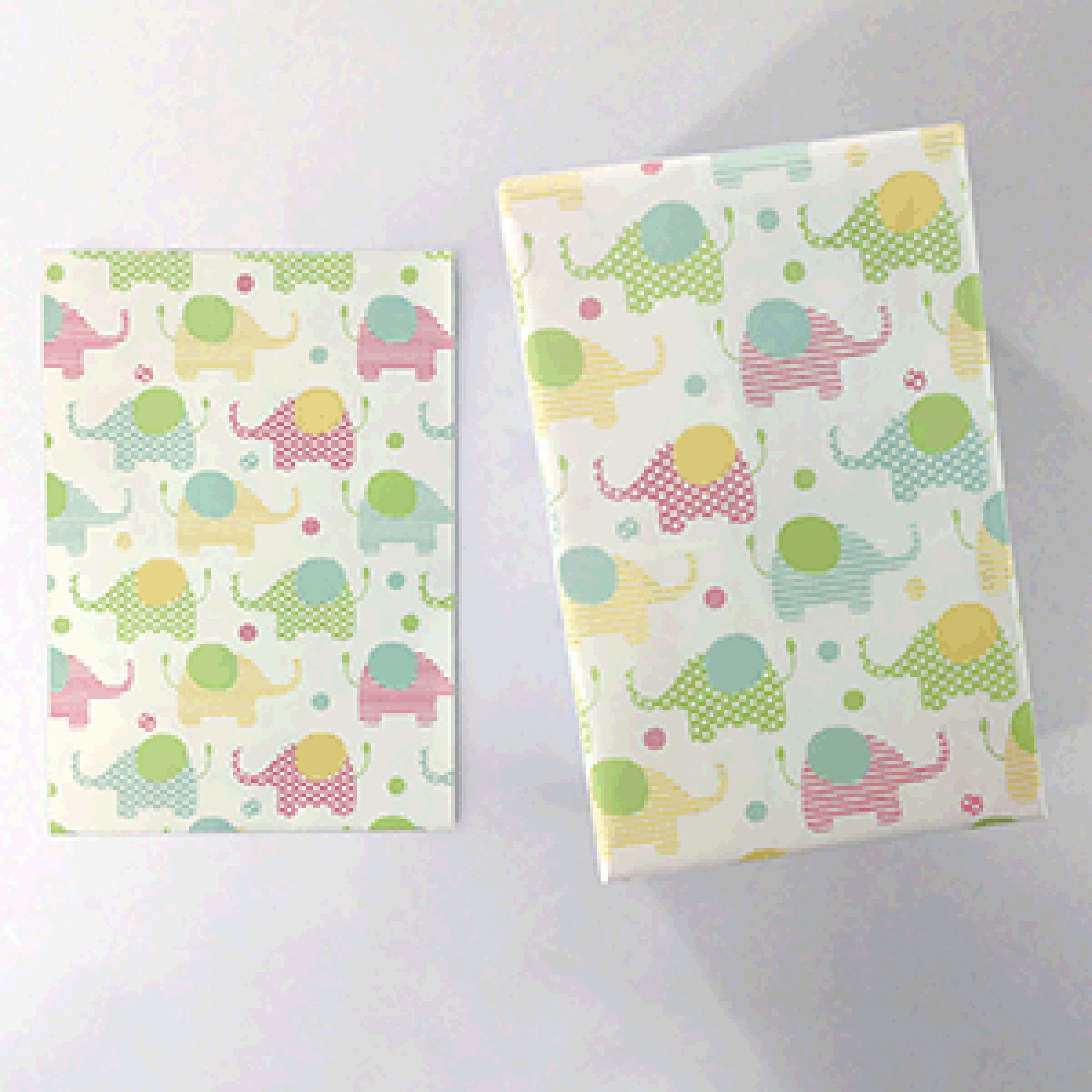 1pc, 50x70 cm, Flat Gift Wrap / Gift Wrapping Paper / Flat Pack Gift Wrap -  Baby Theme / Christening Theme / Newborn Theme