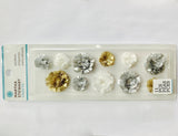 CLEARANCE!!! - Martha Stewart Silver And Gold Pom Pom Stickers