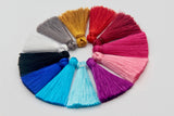 4pcs, Approx 30mm - 35mm, Silk Tassels - Choose Your Colour