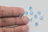 2/4/10 Pcs, 6mm, Genuine Swarovski® 5000  Round Bead in Aquamarine 202 AB