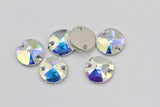 1/5/10pcs, 10mm, Genuine Swarovski  Sew On Crystal in Crystal AB