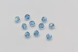 2/4/10 Pcs, 6mm, Genuine Swarovski® 5000  Round Bead in Aquamarine 202 AB