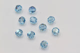 2/4/10 Pcs, 6mm, Genuine Swarovski® 5000  Round Bead in Aquamarine 202 AB