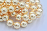 1/5/10pcs, 10mm, Genuine Swarovski® 5811 Crystal Pearl in Gold (2960