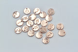 1pc , 10mm, Alphabet / Letter Pendant / Charm in Rose Gold
