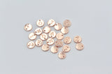 1pc , 10mm, Alphabet / Letter Pendant / Charm in Rose Gold