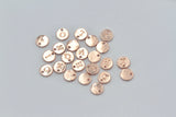 1pc , 10mm, Alphabet / Letter Pendant / Charm in Rose Gold
