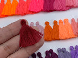 10/20/50pcs,  25mm Cotton Tassels I (choose Your Colour)