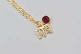 4 pcs, 12x8mm Zinc Alloy Elephant Charm / Pendant in Gold