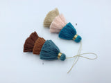 1pc 8cm 3 Layer Multi Coloured Cotton Tassel V