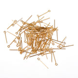 2cm (200pcs) /5cm ( 50pcs) , Brass Eyepins in Golden Plated - 22 Gauge