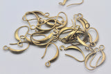 1 pair  (2pcs), 18x10mm,  Raw Brass Ear Hook in Raw Brass Colour