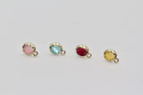 2pcs, 8*12MM , Ear Stud in Resin and gold setting.