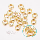 20pcs/50pcs/100pcs, 5x0.7mm, Iron Double Loops Jump Rings Split Rings, in Golden