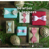 CLEARANCE!!! - Wester Pages Bowtie Handcrafted Gift Toppers by Lia Griffith
