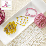 CLEARANCE!!! - Websters Pages Sprinkled with Love Paperclips,  House and Bubble Paperclips
