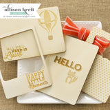 CLEARANCE!!! - Websters Pages Wood Veneer Set - Hello World