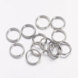 20pcs/50pcs/100pcs, 5x0.7mm, Iron Double Loops Jump Rings Split Rings, in Platinum