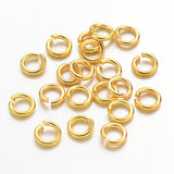 100 pcs, 5mm, Jump Rings, Close but Unsoldered, Brass, Golden Colour