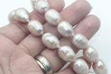 1 Strand (approx 25 Pcs/strand), Approx 16mmx12mm, Natural Freshwater Cultured Pearl In Peach