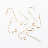 4pcs (2pairs), 22x12mm,  Vacuum Plating Stainless Steel Earring Hooks in Golden