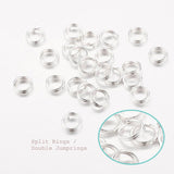 20pcs/50pcs/100pcs , 5x0.7mm, Iron Double Loops Jump Rings Split Rings, in Silver