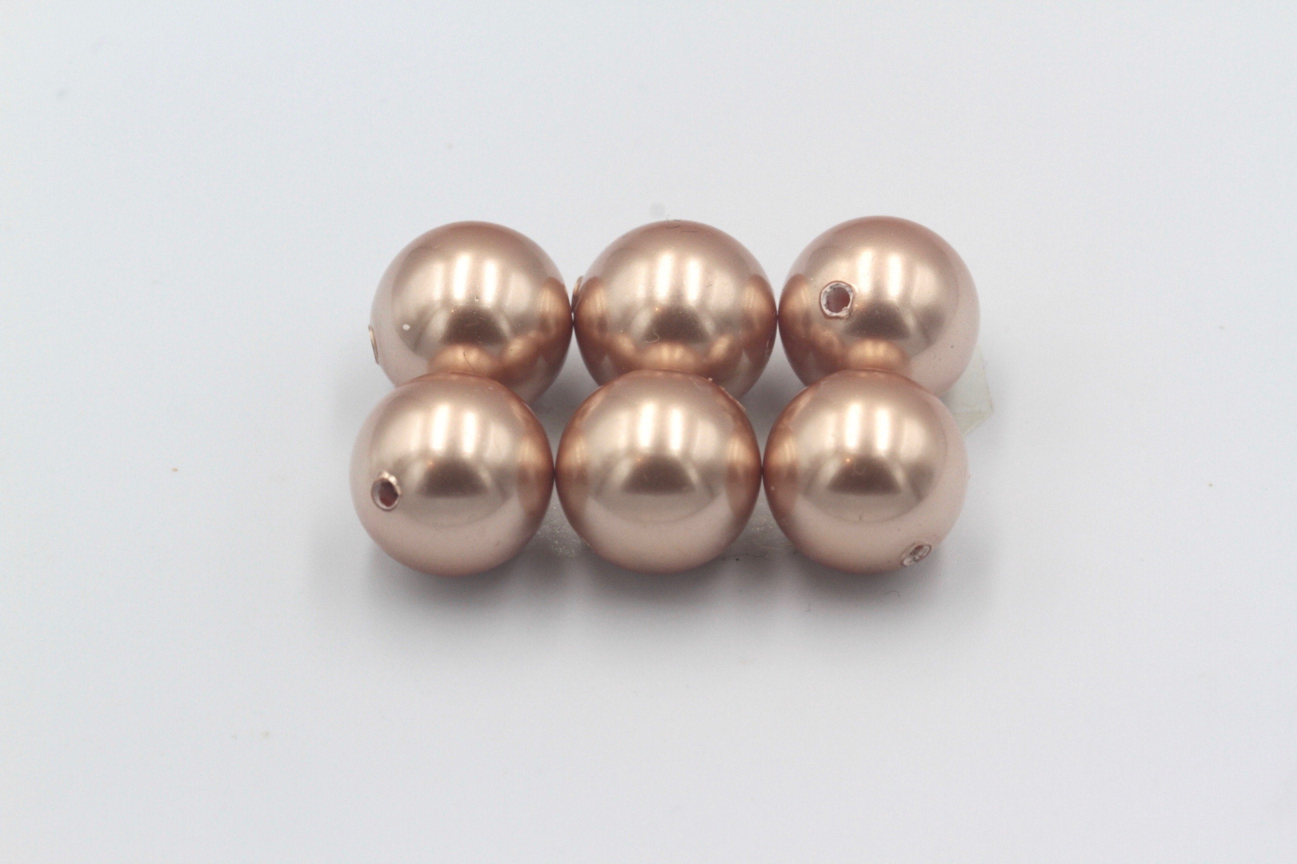 1/5/10 pcs, 12mm, Genuine Swarovski® 5811 Crystal Pearl in Rose Gold