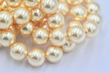 1/5/10 pcs, 10mm, Genuine Swarovski® 5811 Crystal Pearl in Gold 296