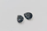 1/5/10 pcs, 14mm, Genuine Swarovski 4320, Pear Shaped Fancy Stone Crystal in Graphite (253)
