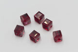 1/5/10 Pcs, 8mm, Genuine Swarovski® 5601 Square Bead In Siam