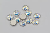 1/5/10pcs, 6mm, Genuine Swarovski 2612 Jelly Fish Flatback Cabochon In Crystal