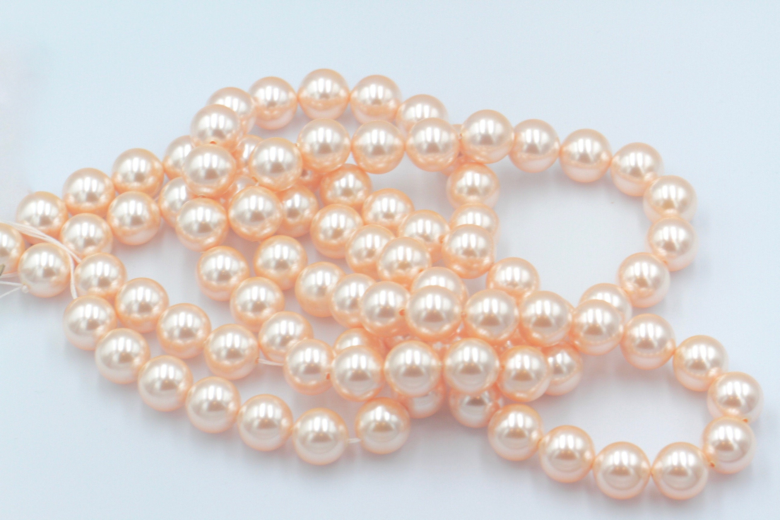 1/5/10 pcs, 12mm, Genuine Swarovski® 5811 Crystal Pearl in Peach (300)