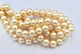 1/5/10 pcs, 10mm, Genuine Swarovski® 5811 Crystal Pearl in Gold 296