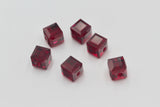 1/5/10 Pcs, 8mm, Genuine Swarovski® 5601 Square Bead In Siam