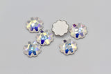 1/5/10pcs, 6mm, Genuine Swarovski 2612 Jelly Fish Flatback Cabochon In Crystal