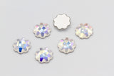 1/5/10pcs, 6mm, Genuine Swarovski 2612 Jelly Fish Flatback Cabochon In Crystal