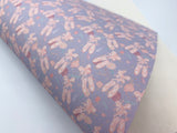 1 sheet, 20x34cm, Synthetic / PU Leather for DIY earring pendants purse or bow in ballerina shoes print