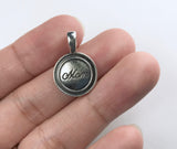 5 pcs Mom Charm - silver