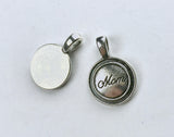 5 pcs Mom Charm - silver