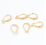 2pairs (4pcs),  13x19mm,  Lead Free and Nickel Free Copper Ear Hooks Earring Wires - Choose your colour