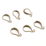 2pairs (4pcs),  13x19mm,  Lead Free and Nickel Free Copper Ear Hooks Earring Wires - Choose your colour