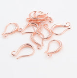 2pairs (4pcs),  13x19mm,  Lead Free and Nickel Free Copper Ear Hooks Earring Wires - Choose your colour